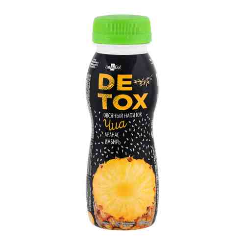 Напиток Eat&Go! Detox фруктово-злаковый ананас имбирь чиа 190 мл арт. 3398446