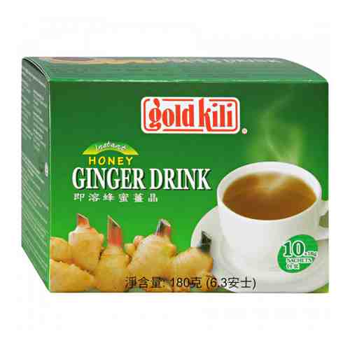 Напиток Gold Kili имбирный быстрорастворимый с медом 10 пакетиков по 18 г арт. 3375156