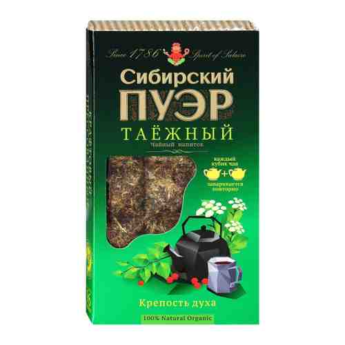 Напиток Иван Да Сибирский пуэр таежный чайный плиточный 96 г арт. 3510493