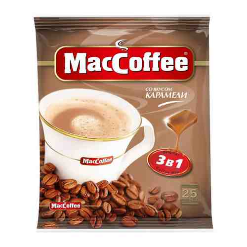 Напиток MacCoffee кофейный порционный растворимый 3 в 1 25 пакетиков по 18 г арт. 3381900