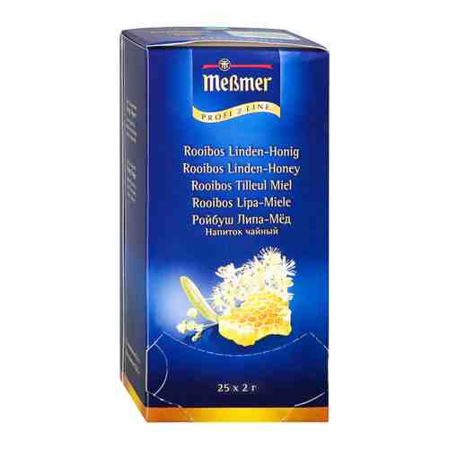 Напиток Messmer Ройбуш Липа-Мед чайный 25 пакетиков по 2 г арт. 3405984