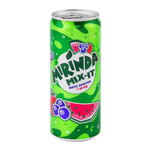 Напиток Mirinda Mix-It Арбуз Ягоды сильногазированный 0.33 л арт. 3435456