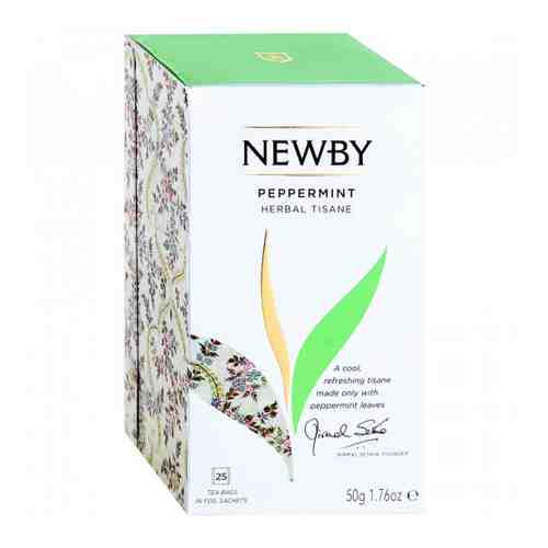 Напиток Newby Peppermint чайный мята перечная 25 пакетиков по 2 г арт. 3115239