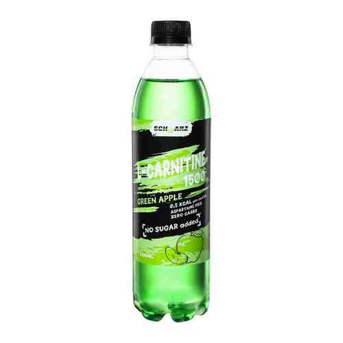 Напиток Schwarz L-Carnitine 1500 зеленое яблоко слабогазированный 0.5 л арт. 3519529