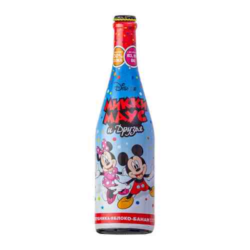 Напиток сокосодержащий Disney Клубника Яблоко Банан среднегазированный 0.75 л арт. 3314017