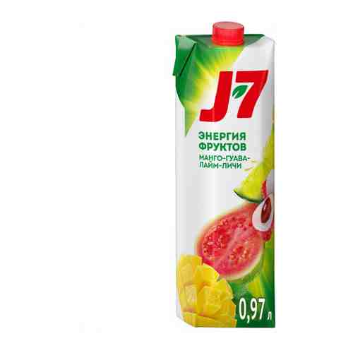 Напиток сокосодержащий J7 Манго Гуава Лайм Личи негазированный 0.97 л арт. 3287053