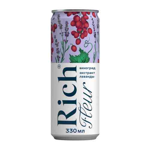 Напиток сокосодержащий Rich Fleur из винограда с ароматом лаванды 0.33 л арт. 3519989