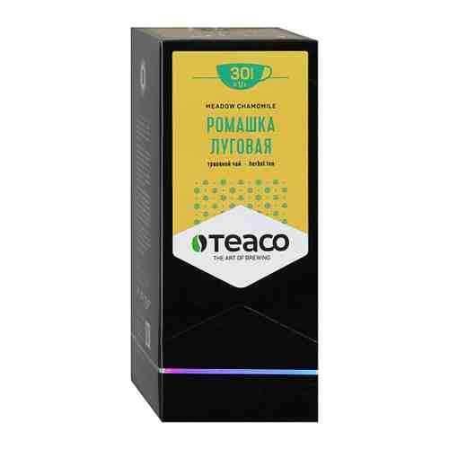 Напиток Teaco Ромашка луговая чайный травяной 30 пакетиков по 1.1 г арт. 3411872