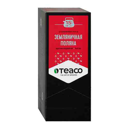 Напиток Teaco Земляничная поляна чайный фруктово-ягодный 15 пакетиков по 5 г арт. 3411846