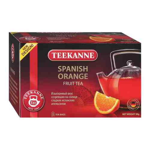 Напиток Teekanne Spanish Orange чайный с ароматом апельсина 20 пакетиков по 2.5 г арт. 3374674