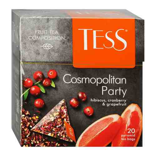 Напиток Tess Космополитан Пати чайный 20 пакетиков по 2 г арт. 3451448