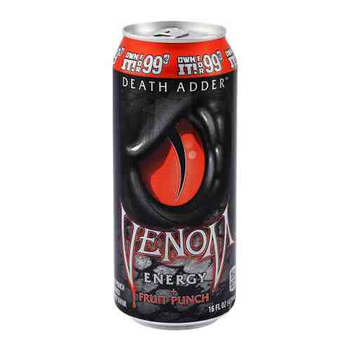 Напиток Venom Death Adder Fruit Punch сильногазированный 0.473 л арт. 3498012