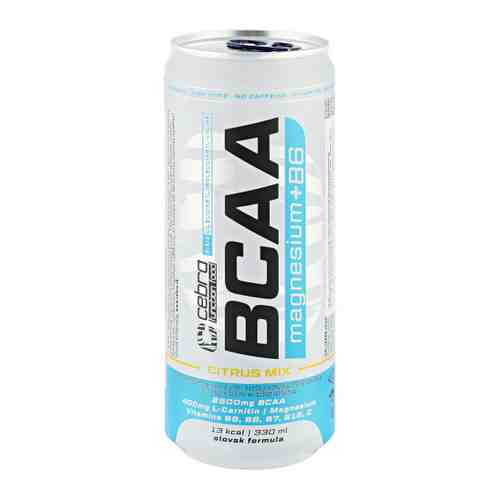 Напиток витаминизированный Cebra BCAA Mg+ В6 цитрус безалкогольный слабогазированный 0,33 л арт. 3517084