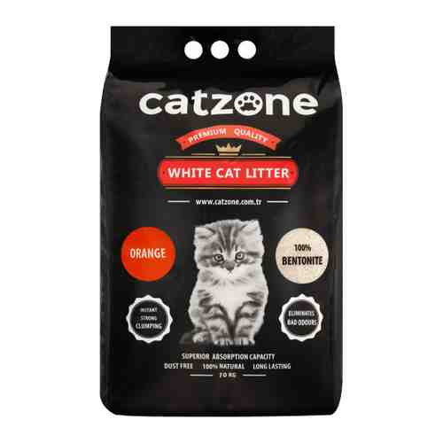 Наполнитель Catzone Orange Цитрус для кошачьего туалета 10 кг арт. 3434094