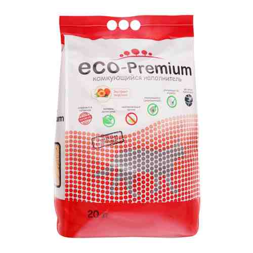 Наполнитель Eco Premium Персик древесный для кошачьего туалета 20 л арт. 3479867