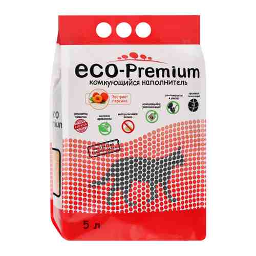 Наполнитель Eco Premium Персик древесный для кошачьего туалета 5 л арт. 3479865