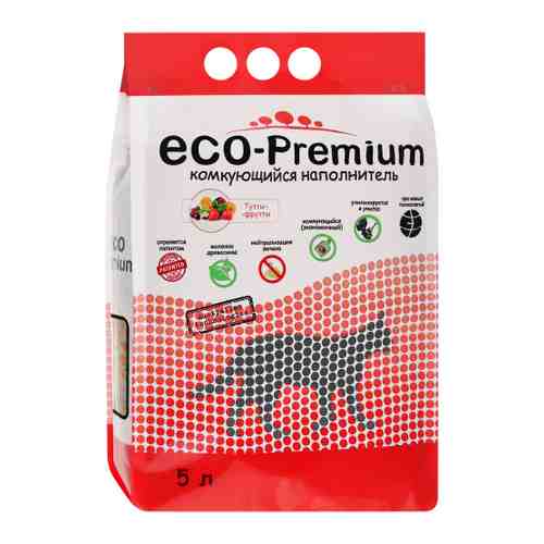 Наполнитель Eco Premium Тутти-фрутти древесный для кошачьего туалета 5 л арт. 3479891