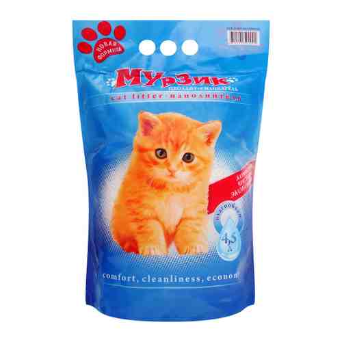 Наполнитель Мурзик Цеолайт силикагелевый для кошачьих туалетов 4.5 л 2.3 кг арт. 3475607