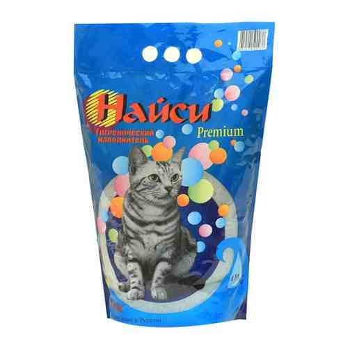 Наполнитель Найси Премиум силикагелевый для кошачьих туалетов 4.5 л 1.95 кг арт. 3475599