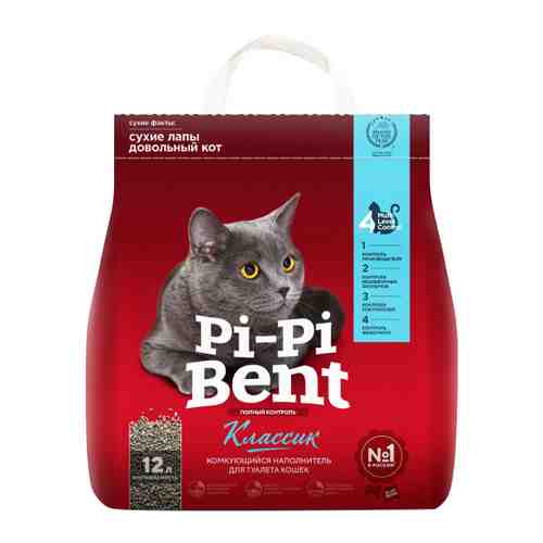 Наполнитель Pi-Pi-Bent Classic комкующийся для кошачьего туалета 5 кг арт. 3107178