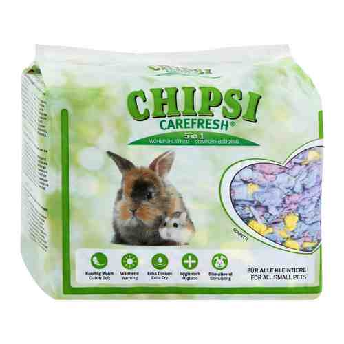 Наполнитель-подстилка Carefresh Chipsi Confetti бумажный для туалетов мелких домашних животных и птиц 5 л арт. 3404016