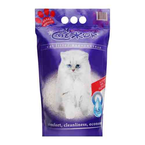 Наполнитель Снежок Цеолайт силикагелевый для кошачьих туалетов 4.5 л 2.3 кг арт. 3475620