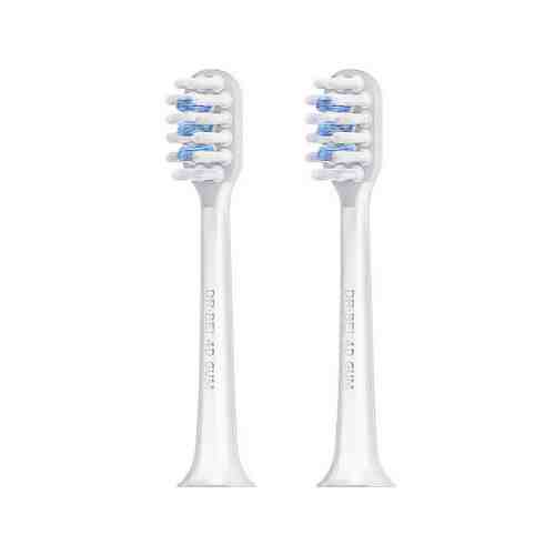 Насадка для электрической зубной щетки DR.BEI Sonic Electric Toothbrush Head 4D Clean Blue мягкая 2 штуки арт. 3480203