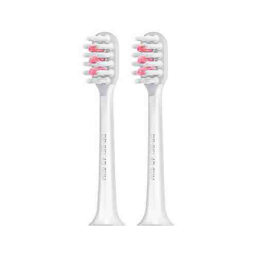 Насадка для электрической зубной щетки DR.BEI Sonic Electric Toothbrush Head 4D Clean Pink мягкая 2 штуки арт. 3480190