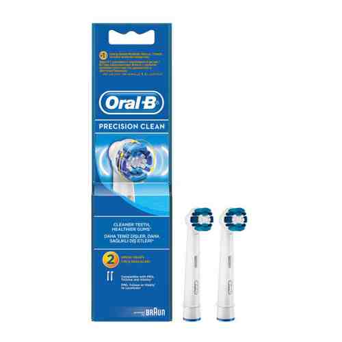 Насадка для электрической зубной щетки Oral-B Precision Clean для эффективной чистки средняя жесткость 2 штуки арт. 3427589