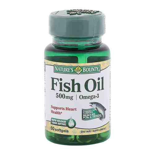 Nature Bounty Рыбий жир Омега-3 капсулы 500 мг (60 капсул) арт. 3352802