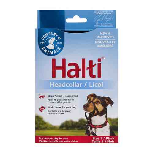 Недоуздок Coa HALTI Headcollar для собак размер 1 черный 31-40 см арт. 3460151