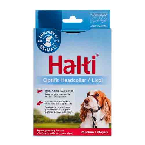 Недоуздок Coa HALTI Optifit Headcollar для собак размер М черный 42-54 см арт. 3460155