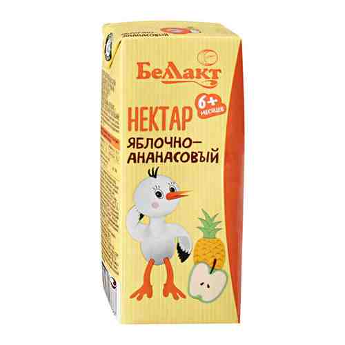 Нектар Беллакт Яблочно-ананасовый с 6 месяцев 200 мл арт. 3516417