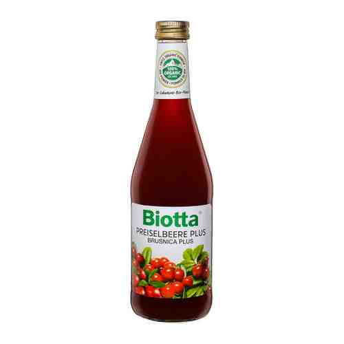 Нектар Biotta Bio Дикорастущая брусника Клюква 0.5 л арт. 3450551