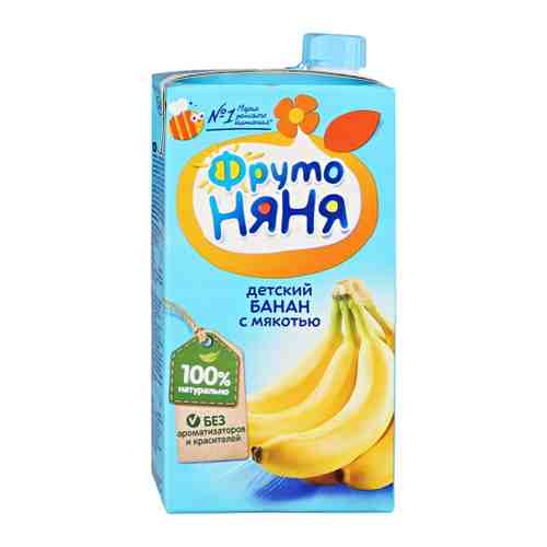 Нектар ФрутоНяня банан мякоть сахар с 3 лет 500 мл арт. 3059618