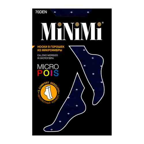 Носки женские Minimi Micro Pois темно-синие синтетические 70 den арт. 3421947