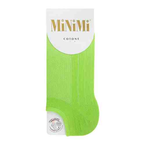 Носки женские MiNiMi Mini Cotone 1101 суперукороченные зеленые размер 35-38 арт. 3436283