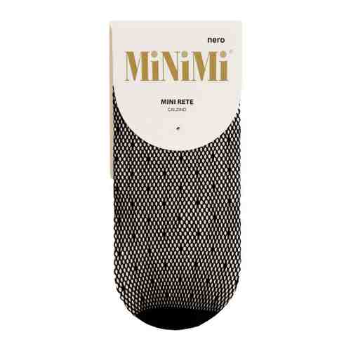 Носки женские MiNiMi Rete Pois черные сетка синтетические арт. 3421961
