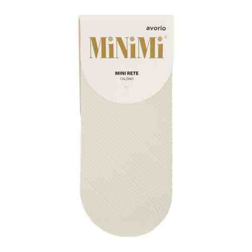 Носки женские MiNiMi Rete Rombo кремовые сетка синтетические арт. 3421962