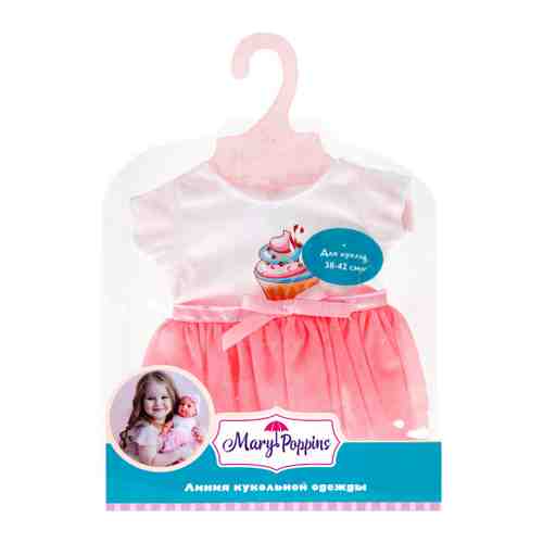 Одежда для кукол Mary Poppins футболка и юбочка Пирожное 38-43 см арт. 3445922