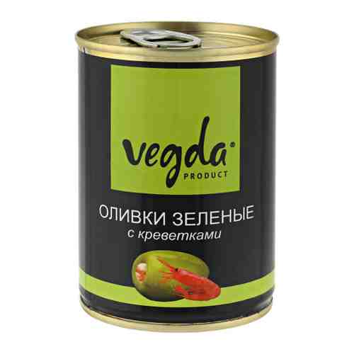 Оливки Vegda product зеленые с креветками 300 мл арт. 3479883