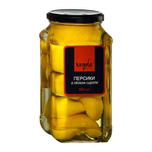 Персики Vegda product в легком сиропе 880 мл арт. 3479912