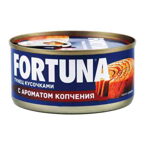 Тунец Fortuna кусочками с ароматом копчения 185 г арт. 3446964