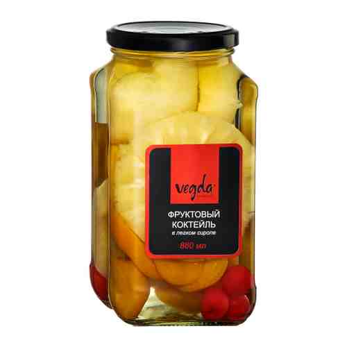 Коктейль Vegda product фруктовый в легком сиропе 880 мл арт. 3479909