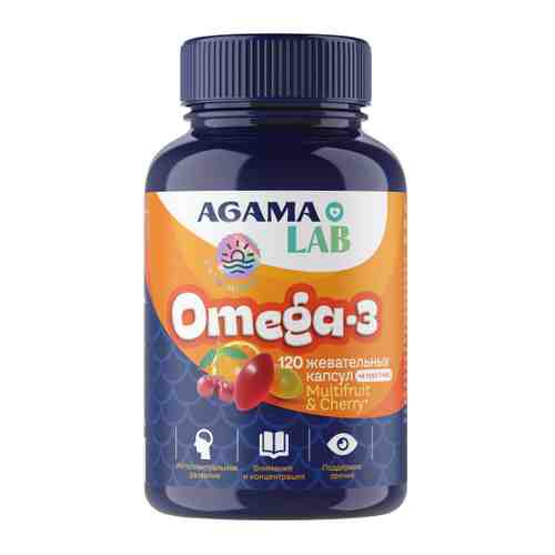 Оmega-3 Agama детская мультифрукт №120 700 мг арт. 3431360