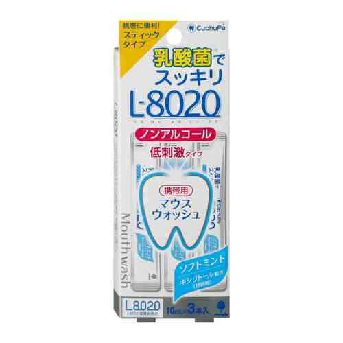 Ополаскиватель для полости рта Kiyou Jochugiku CO L-8020 без спирта в стиках 3 штуки по 10 мл арт. 3496571