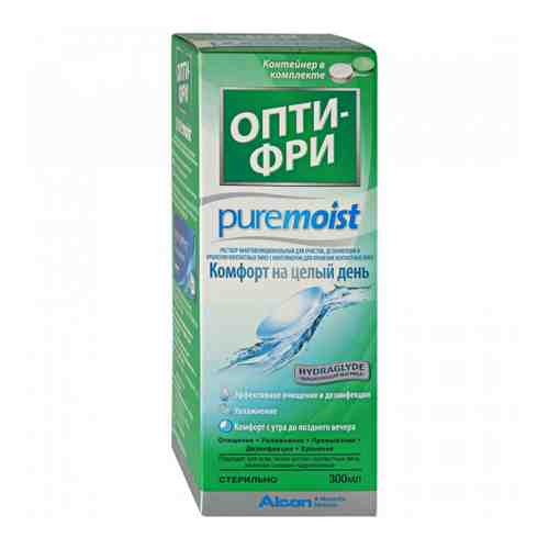 Opti-Free Pure Moist Раствор для ухода за контактными линзами флакон 300 мл арт. 3232204