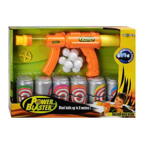 Оружие игрушечное Toy Target Power Blaster 10 снарядов 6 мишеней арт. 3445997