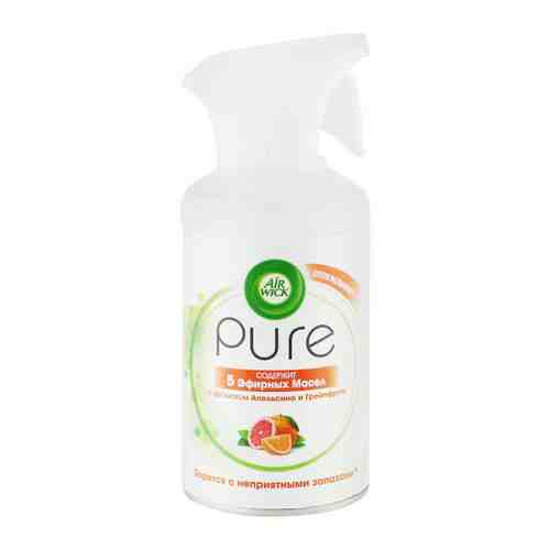 Освежитель воздуха Air Wick Pure 5 эфирных масел с ароматом апельсина и грейпфрута аэрозоль 250 мл арт. 3350529