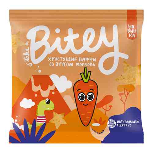 Паффы Take a Bitey Мультизлаковые фигурки Морковь 20 г арт. 3406242